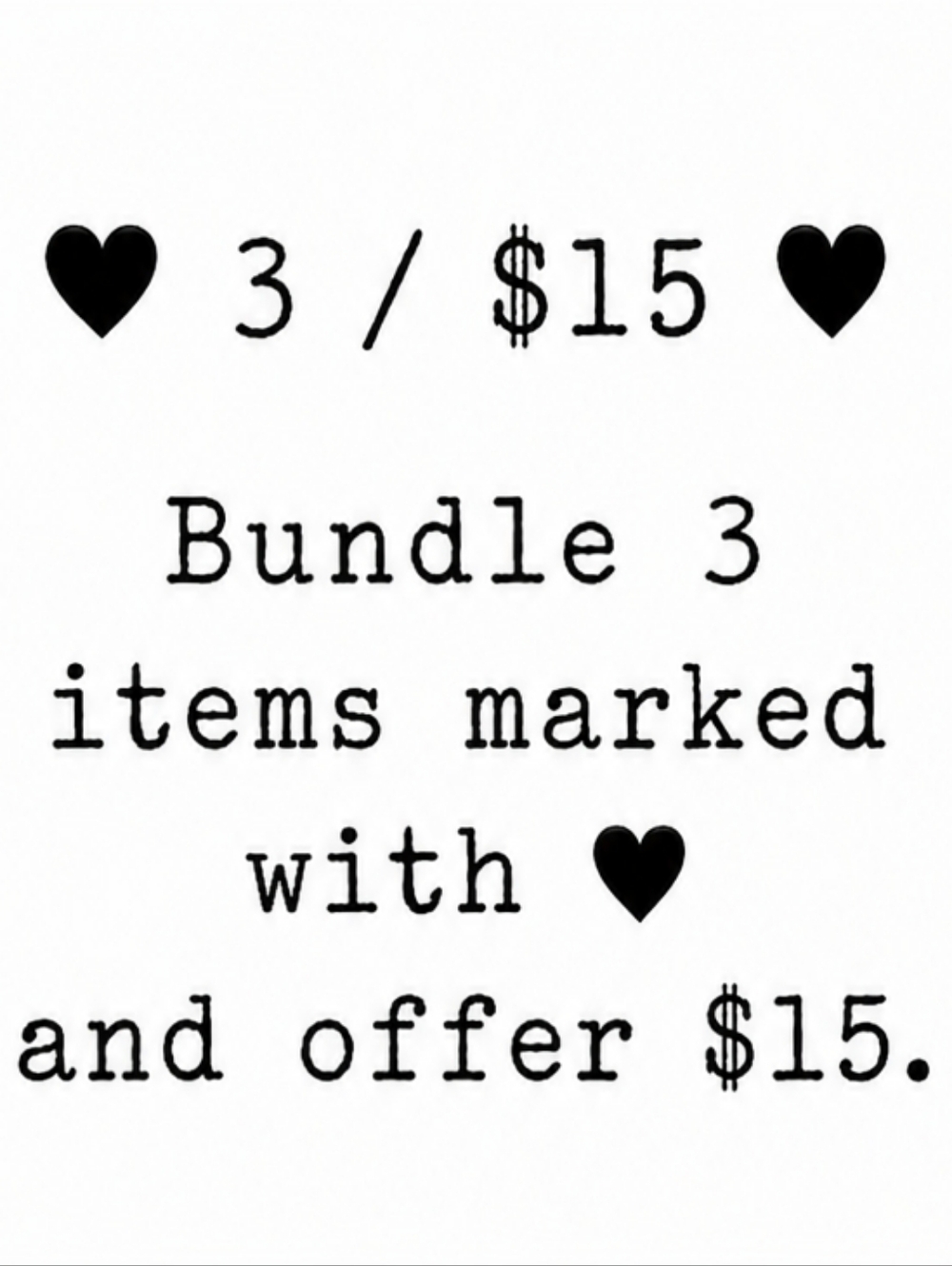 🖤3/$15